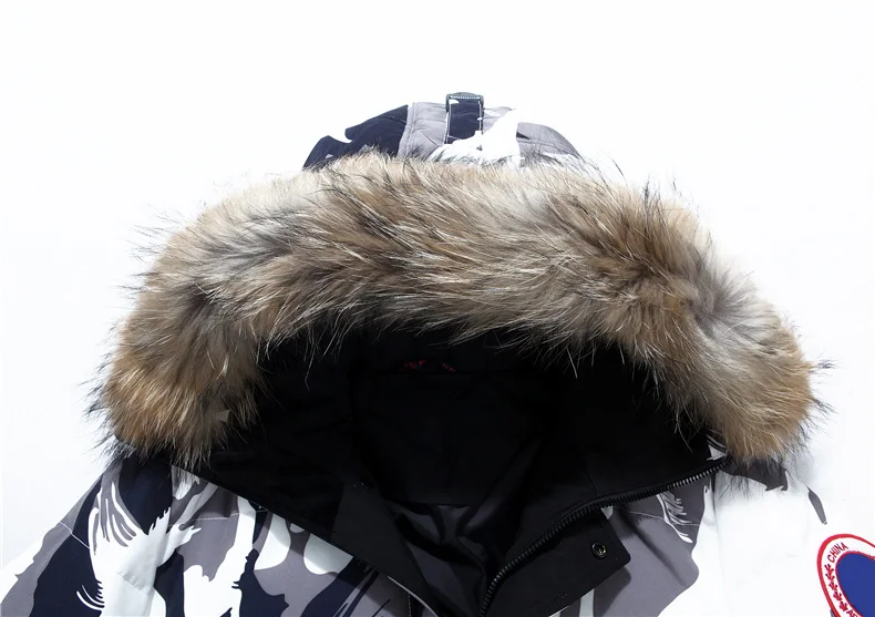 Camouflage duck down jacket for man