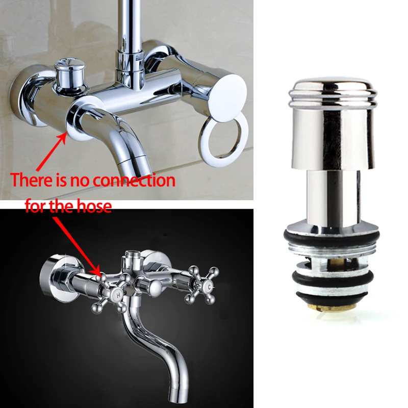 Shower Head Diverter Valve Diverter Valve Faucet Valve Water Leakage Repair Part Shower Faucet Lower Outlet Water Separator Bathtub Tap Pull Rod Diverter Valve Shower Column Switch