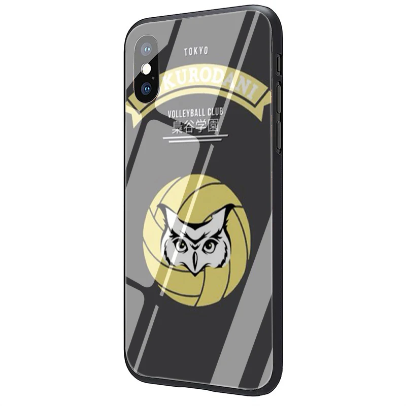 G6 EWAU HAIKYUU! Чехол из закаленного стекла для телефона Karasuno Nekoma Crest для iphone 5 5s SE 6 6s 7 8 plus X XR XS 11 pro Max - Цвет: G6