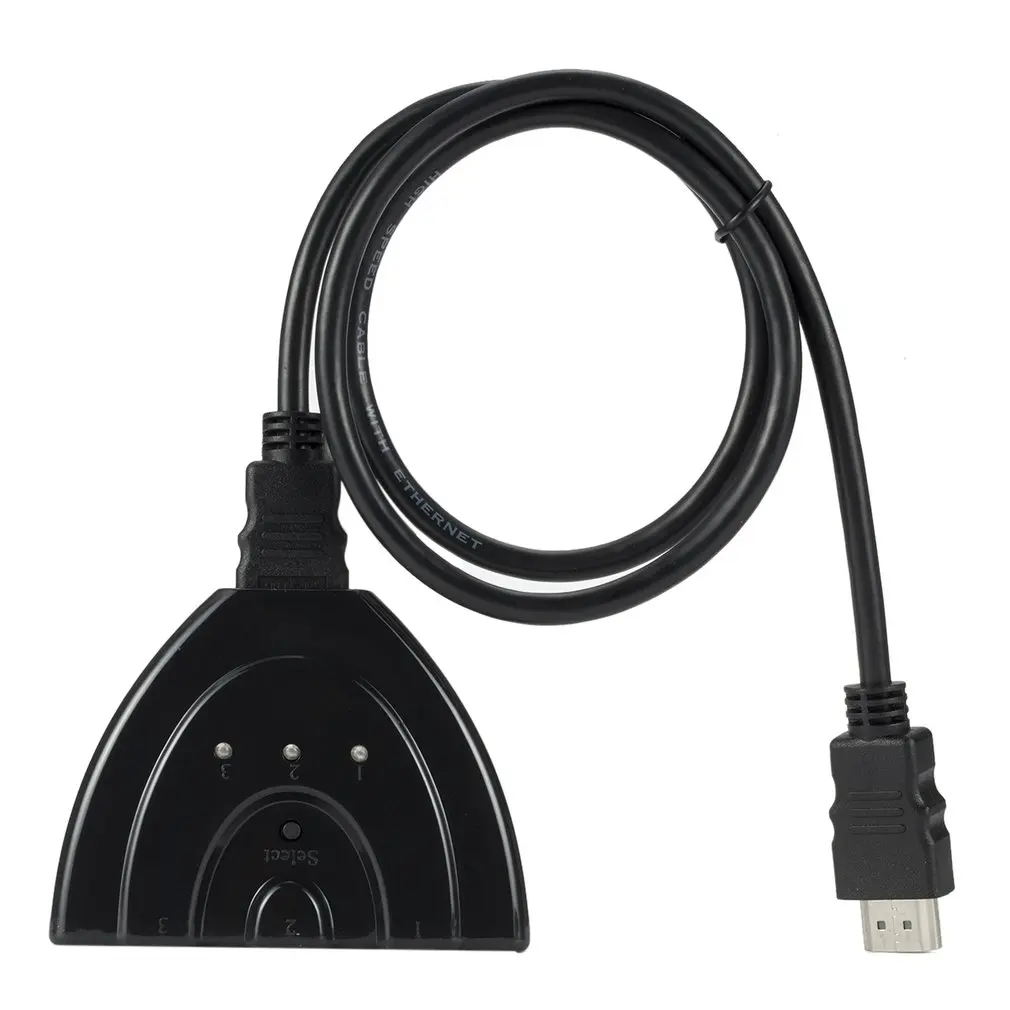 3 порта HDMI коммутатор 3 в 1 из 1080P концентратор V1.4B HDMI коммутатор сплиттер кабель-адаптер для HDTV xbox PS3 черный