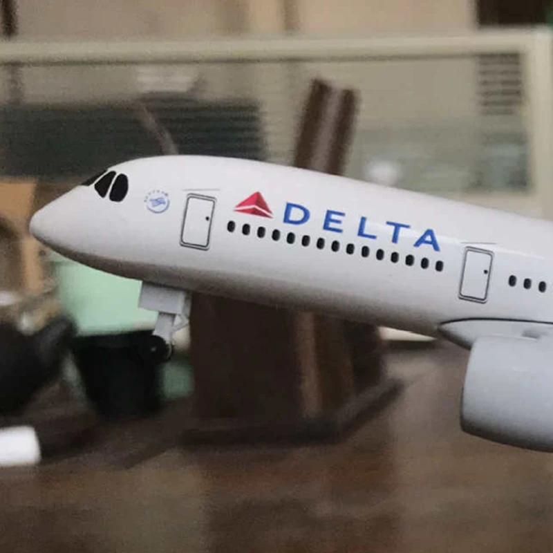 20 см Airbus A350 Air American DELTA Airways сплав металла литье под давлением модель самолета авиалиний самолет подарок коллекционный дисплей