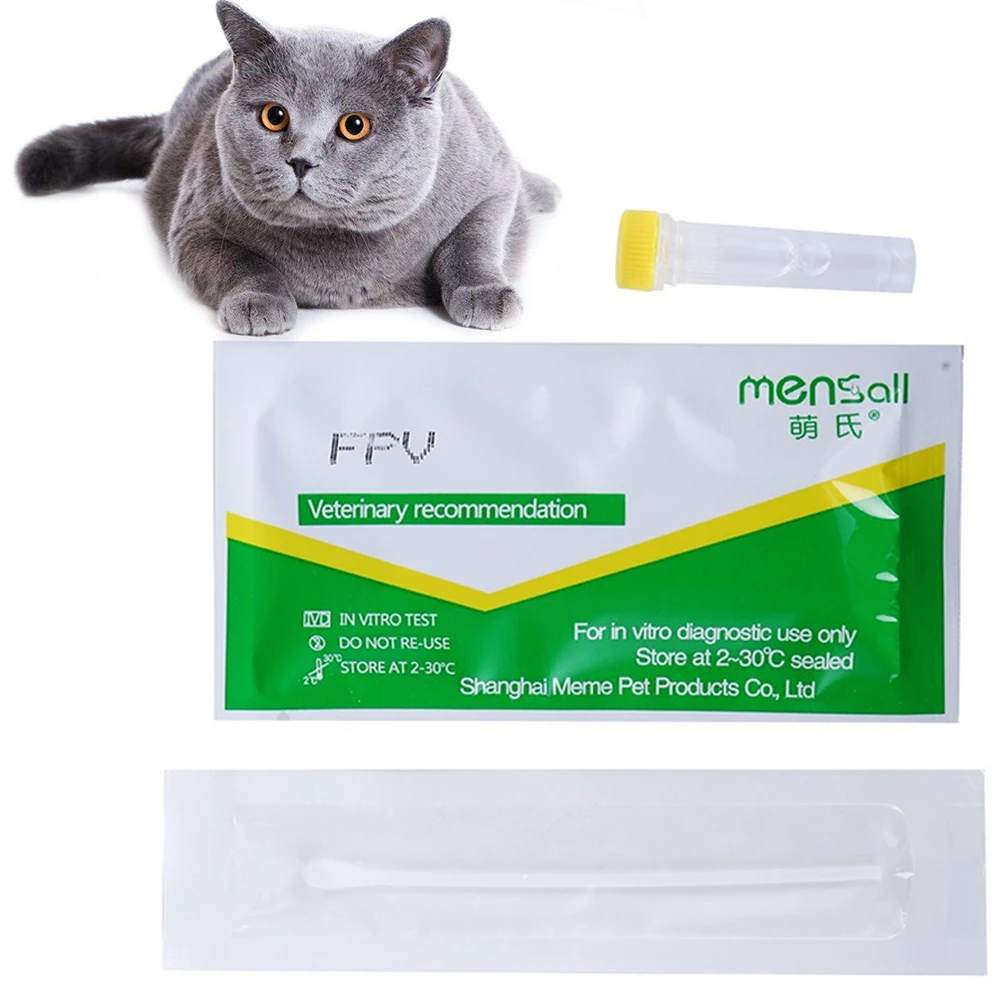 13PC Pets Cats FPV Test Sticks Paper Canine Home Health Detection For Distemper Parvovirus Virus FPV Cats Health Care Supplies (1)