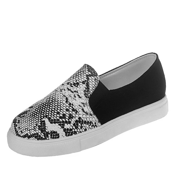 COOTELILI Women Casual Women's Autumn Shoes Woman Fashion Female Slip-On Flat Shoes Flats Leopard Print Serpentine