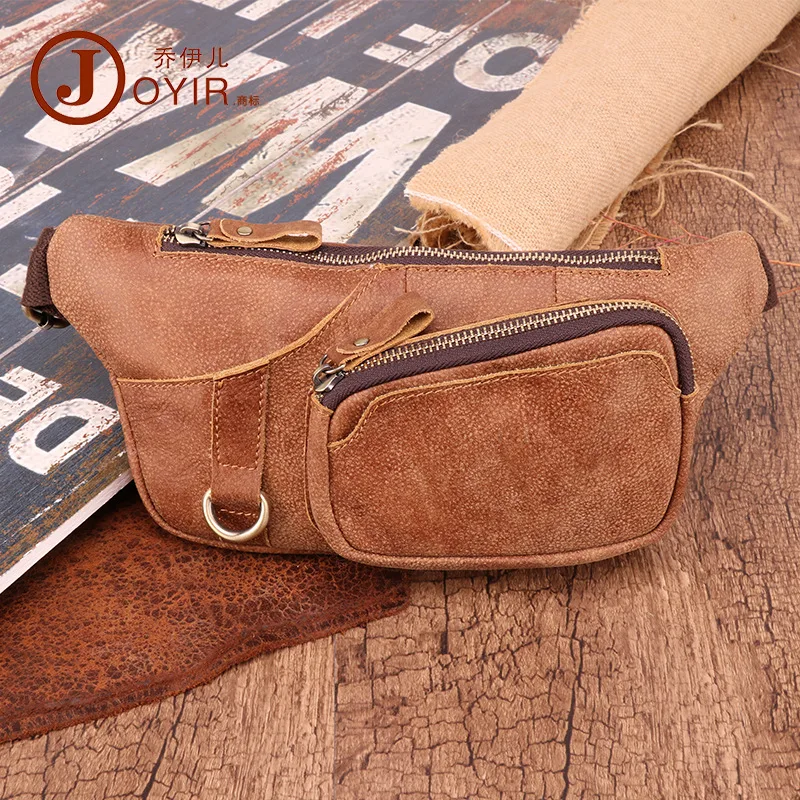 

Men Wallet Korean-style Multi-functional Outdoor Waist Chest Pack Shoulder Sports Bag Nubuck Leather MEN'S Real-leather Bag