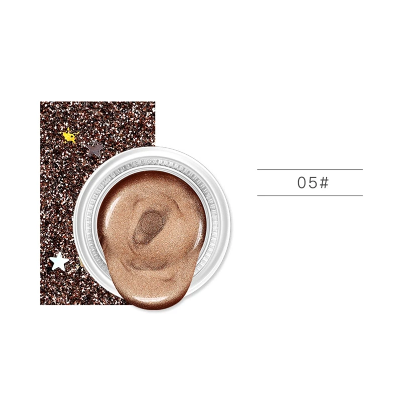 Shimmer Jelly Eye Shadow Waterproof Smudge-proof Long-lasting Brighten Gel Eyeshadow