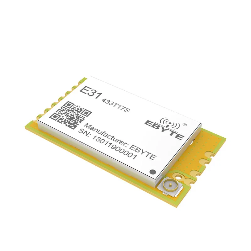 E31-433T17S AX5043 433 МГц TCXO передатчик и приемник UART RF беспроводной 433 МГц SMD модуль для IPEX штамп антенна отверстия