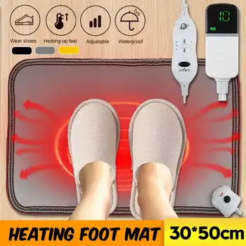

Heater Mat Foot Warmer Electric Heating Mat 30x50cm Adjustable temperatur Heating Plate Waterproof Winter for Home Office Pet
