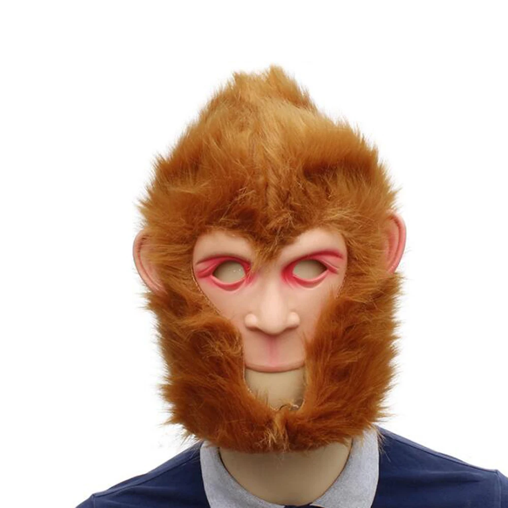 Король солнце Wukong забавные животные Косплей Обезьяна горилла мягкий латекс +