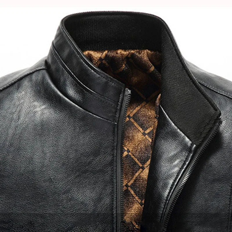 Low Price Leather Jacket Men Thick PU Leather Coat Winter Male Steam Punk Motorcycle Jackets Plus Size Clothes Jaqueta De Couro Masculina