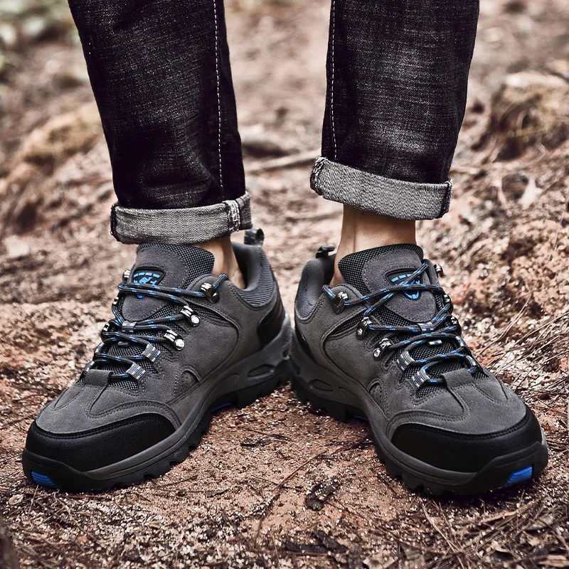 Водонепроницаемый Мужская обувь для походов осень-зима альпинистские ботинки с высоким берцем горный туризм Охота обувь кроссовки резиновая унисекс
