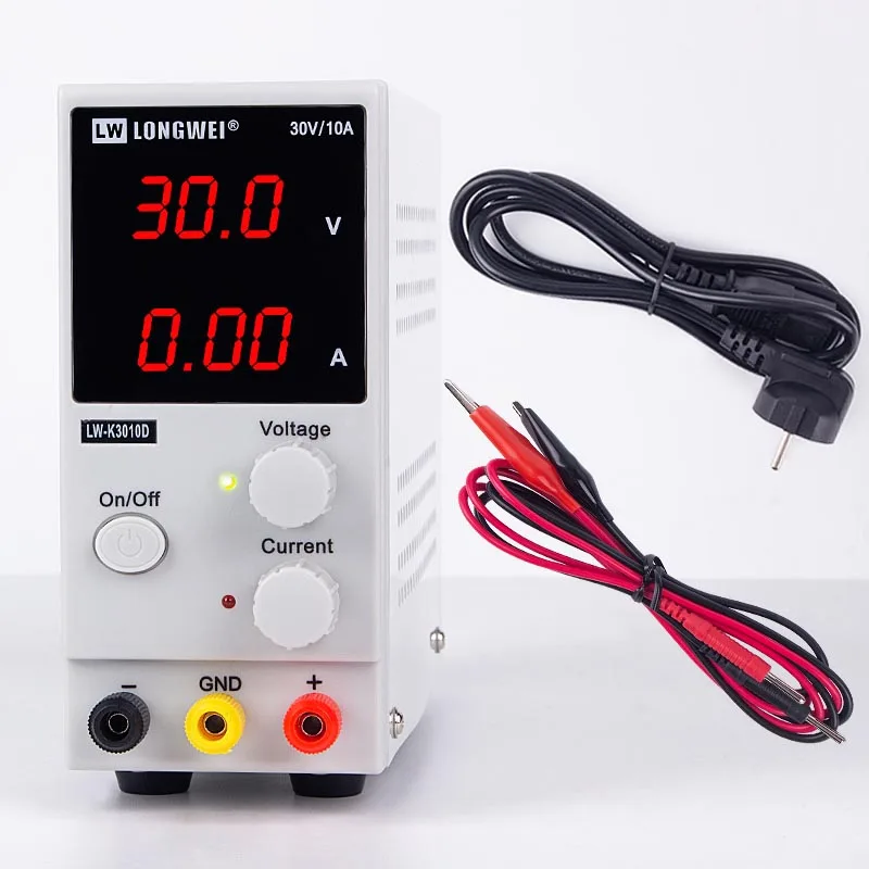 Longwei DC цифровое Переключение блок питания 30 в 10A регуляторы напряжения лабораторные регулируемые LW-K3010D AC 110/220 В в 1 источник питания