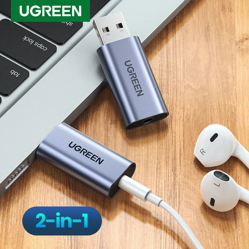 Ugreen звуковая карта Usb 3 5 мм аудио интерфейс внешняя для наушников Динамик ноутбука Nintendo переключатель