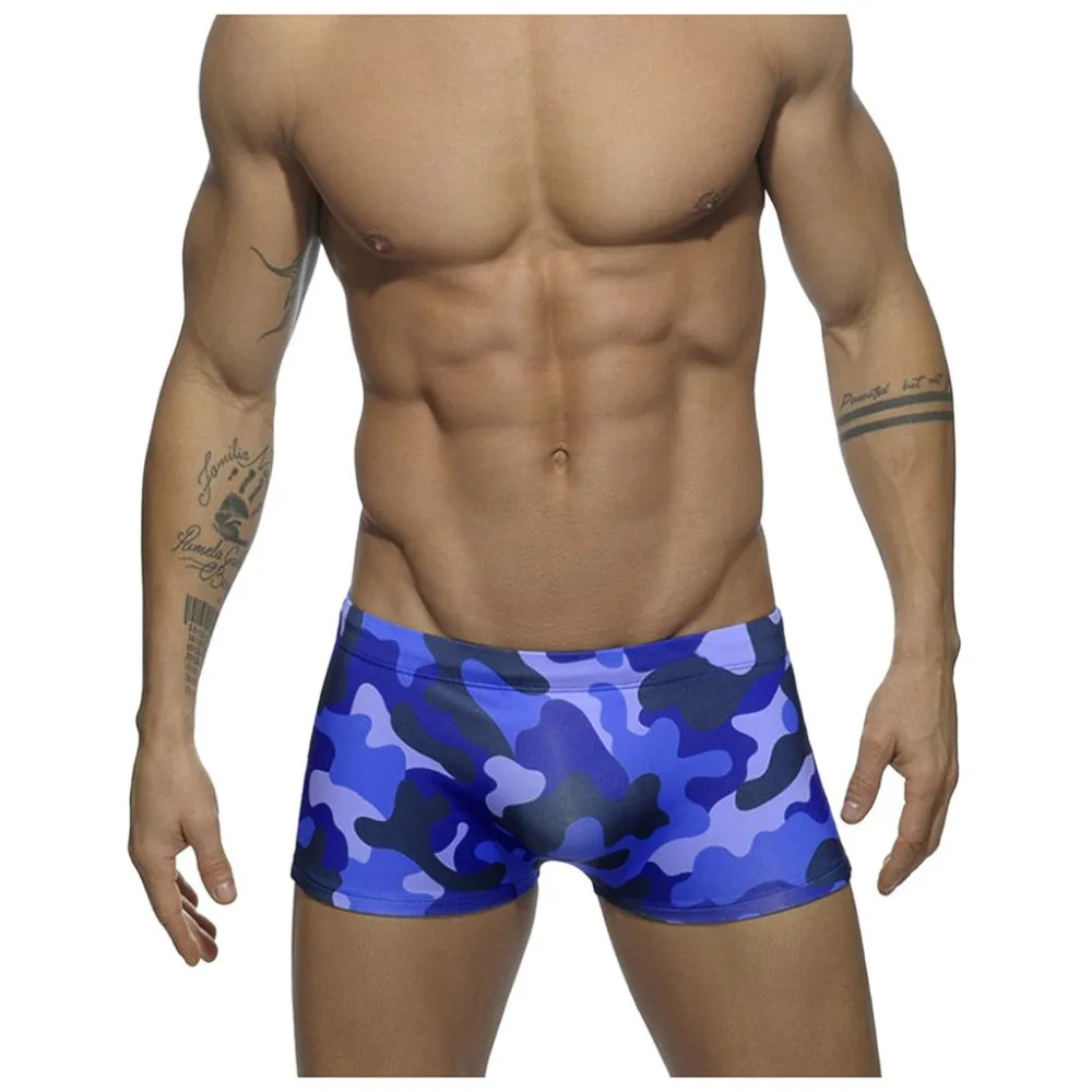  Men's sexy underwear camouflage breathable comfortable transparent jersey bikini swimsuit push up men string homme sexy 20J7 (3)