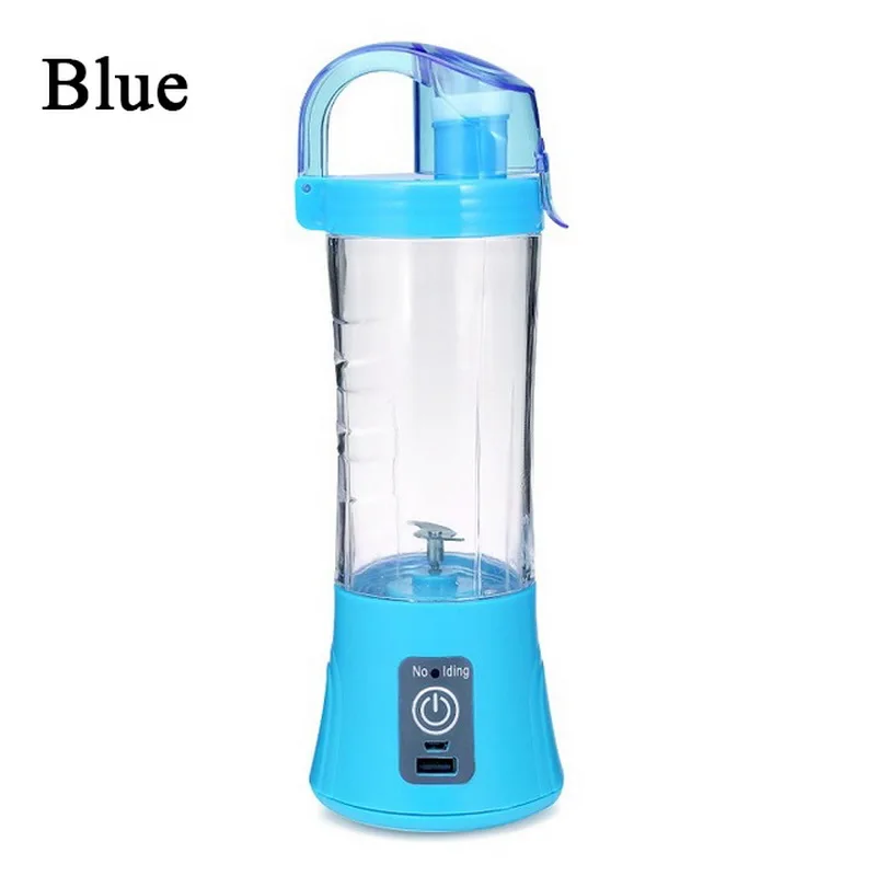 400ml Mixer Portable Fruit Juicer Vegetable Fruit Juice Machine Handheld Mixer Juice Maker Electric USB Rechargeable Smoothie - Цвет: blue