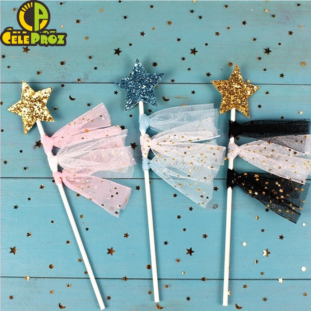 Tulle Craft Fabric 25Yards 6cm Star Tulle Confetti Glitter Mesh Baking Cake Topper Tutu Pom Bow Soft Squine Organza DIY Wedding Birthday Decoration
