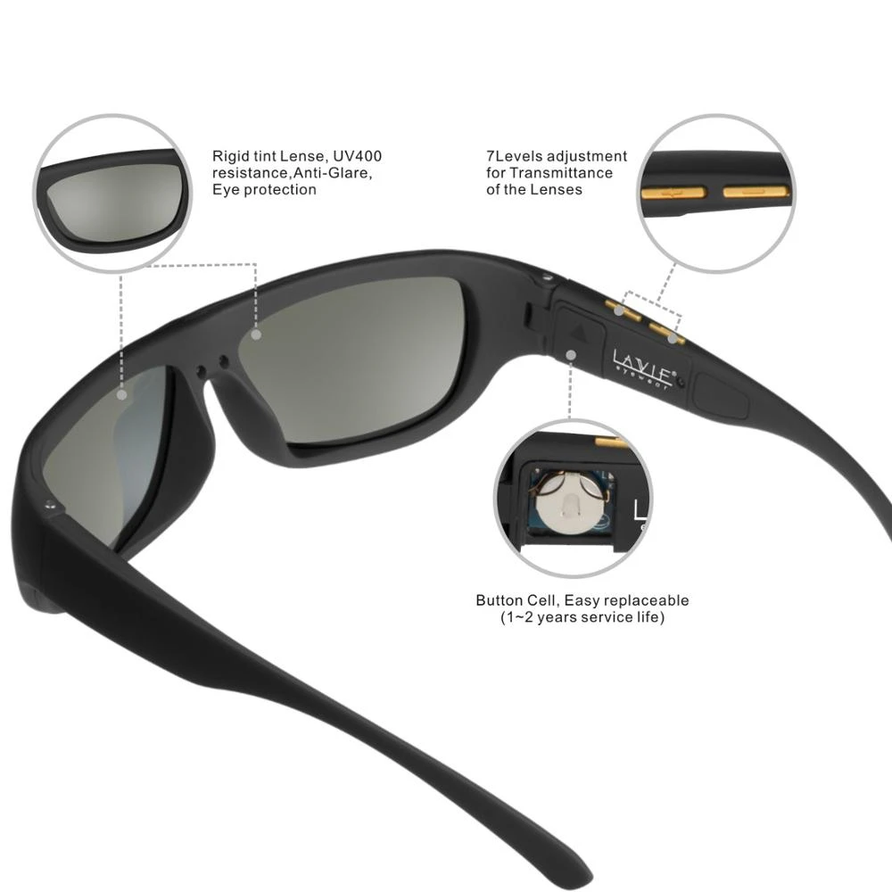 Gafas de sol deportivas de diseño Original para hombre, lentes polarizadas LCD, con transmitancia electrónica, ajustables mannualmente|De los hombres de sol| - AliExpress