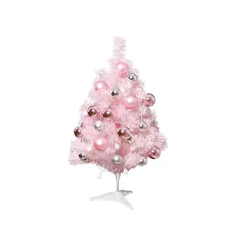 

DIY Pink Christmas Tree Fake Pine Tree With String Lamp Artificial Christmas Tree Decoration Ornament For New Year Decoration