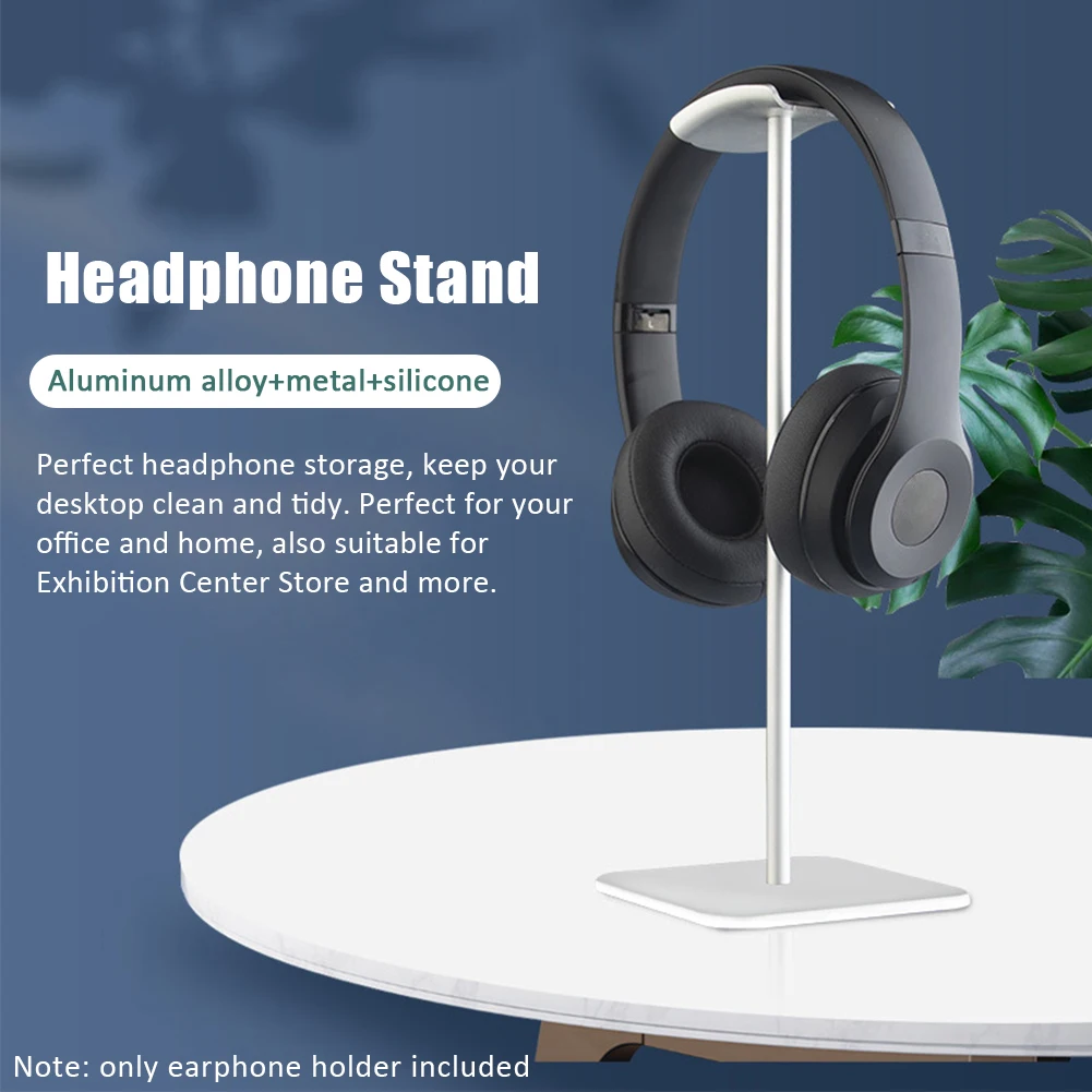 Storage Display Detachable Table Headphone Stand Solid Base Gaming Headset Portable Home Office Aluminum Alloy Universal Holder