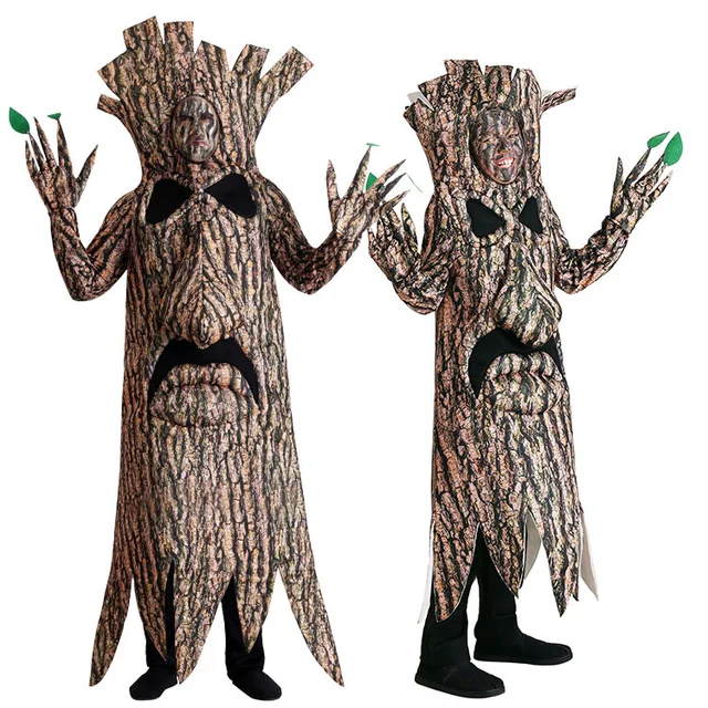 New Halloween Party Cosplay Adult Kid Terrorist Trees Monster Tree fairies Cosplay Costume School Stage Performance