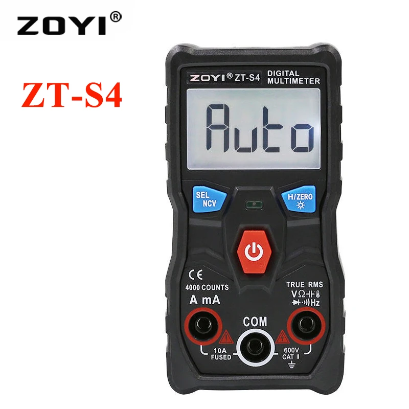 

ZOYI 4000 counts NCV Digital Multimeter testerautoranging True rms withLCD backlight Large Screen multimeter multimetro tester