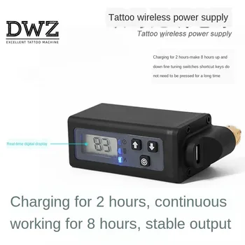 

Tattoo wireless power supply Ultra-high-power fast charging, up and down keys to fine-tune strong Qi Taiku tattoo equipment