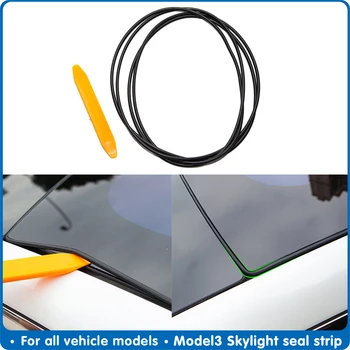

Model3 Car wind Noise Reduction Kit Quiet Seal Kit For Tesla Model 3 2017-2020 Tesla Skylight glass Accessories sealing strip