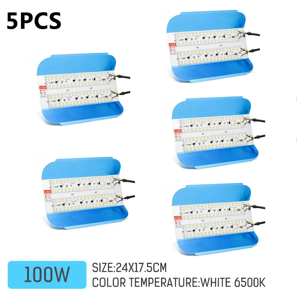 Светодиодный прожектор Iodine-tungsten 100 Вт, прожектор 220 В, светодиодный прожектор, светодиодный светильник, наружное освещение, садовая лампа, новейшая - Цвет: 100w 5pcs white