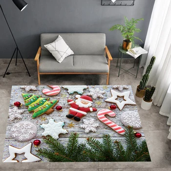

Merry Christmas Rug Doormat Santa Decor Rug Home Textile Floor Carpet Christmas Tree Carpet 2021 Ornament Christmas Floor Mat