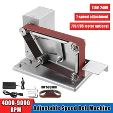 DOERSUPP 30 мм шлифовальный ленточный мини-станок регулируемый 7-Скорость шлифовальная полировальная машинка край точилка машины шлифовальная машина полировщик
