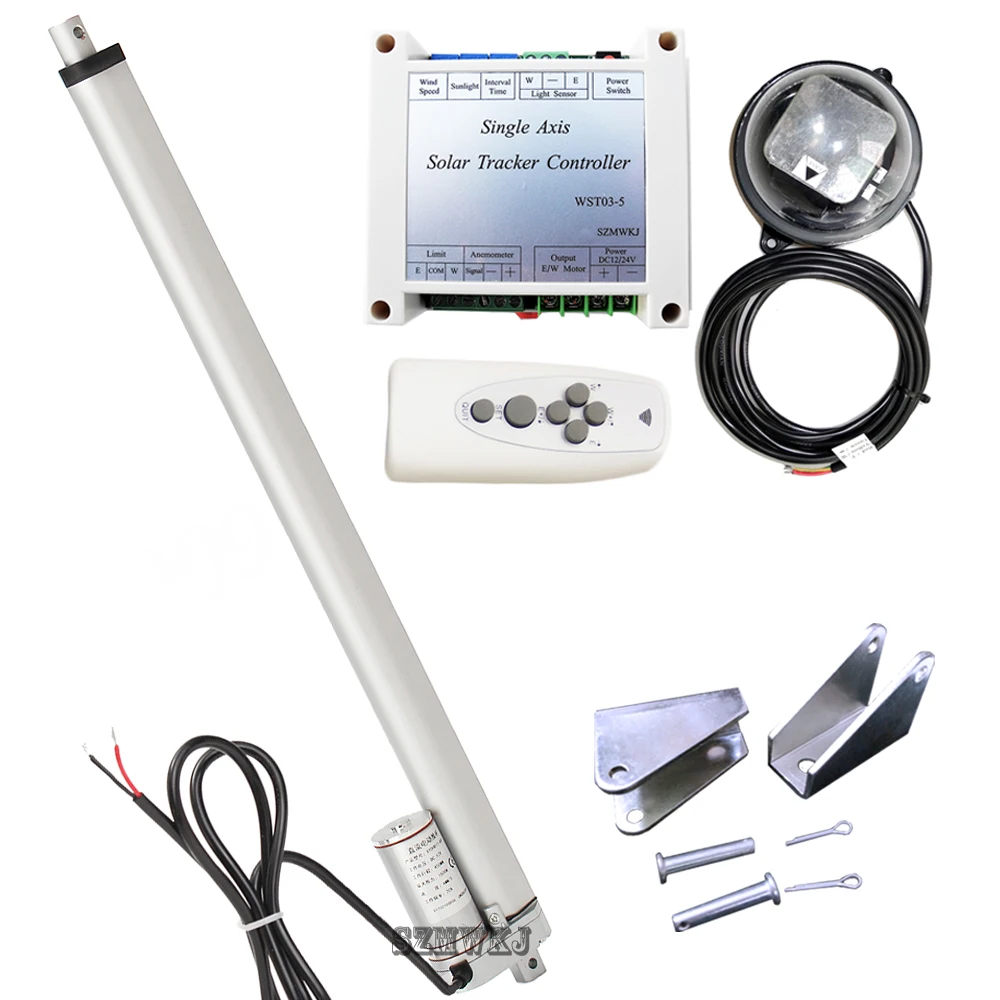 Home & Garden SZMWKJ Dual Axis Solar Tracker Linear Actuator Controller
