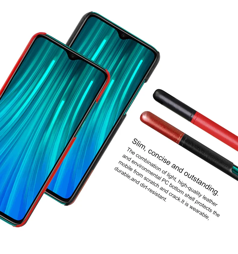 IMAK для Xiaomi Redmi Note 8 Pro, чехол, Роскошный чехол из искусственной кожи, чехлы для Xiaomi Redmi Note 8 Pro, жесткая задняя панель из поликарбоната