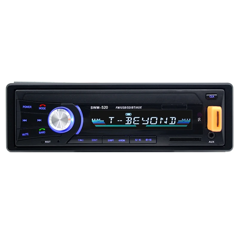 Bluetooth V4.0 авто стерео радио автомобильный Радио 1Din 12 В в-тире AM FM Aux SD USB MP3 автомобильный аудио плеер