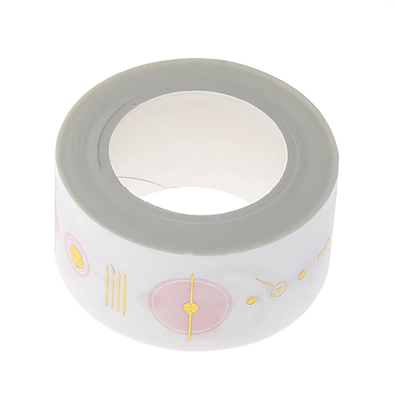 Golden Pink Foil Paper Washi Tape Set Japanese Scrapbooking Decorative Can TearTapes For Photo Album Home Decoration