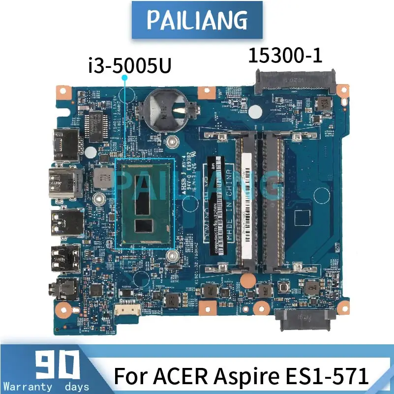 Материнская плата для ноутбука ACER Aspire ES1-571 i3-5005U материнская 15300-1 SR27G DDR3