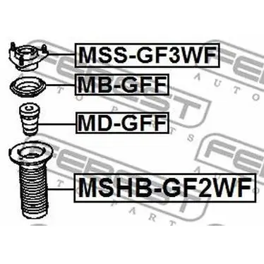Подшипник опоры амортизатора MITSUBISHI OUTLANDER 12- пер. FEBES