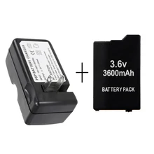 Для sony psp 2000 psp 3000 консольная батарея 3600mAh литий-ионная литиевая аккумуляторная батарея+ штепсельная вилка США/ЕС зарядное устройство для psp 2000 psp 3000