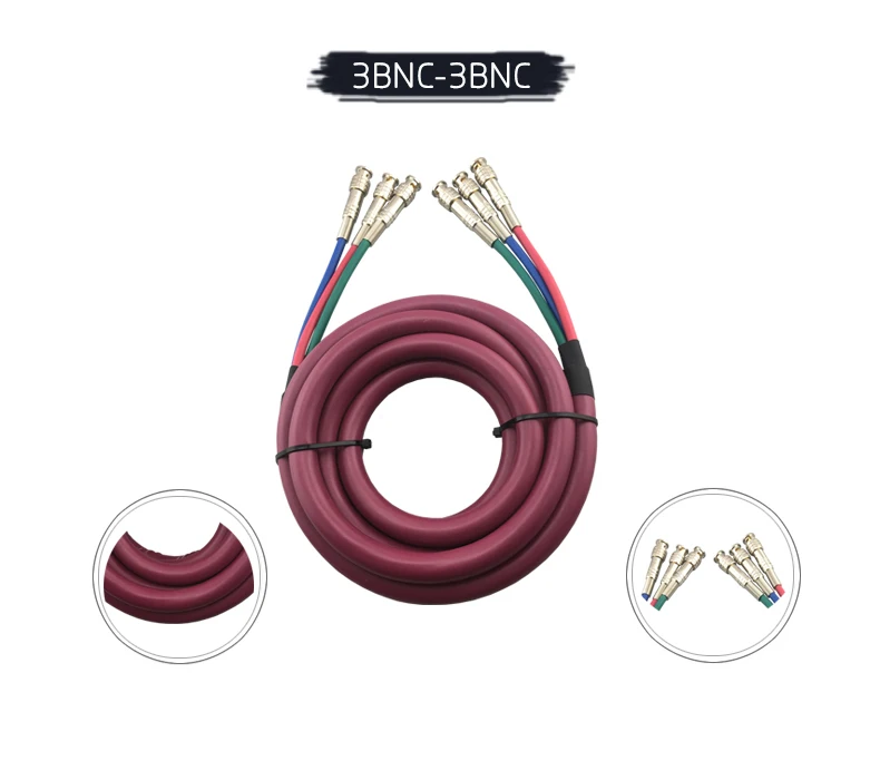 3 RCA штекер на 3RCA 3BNC на 3 BNC 3RCA на 3BNC штекер на штекер видео камеры видео кабель RGB AV Штекер Аудио Видео м/м кабель 1,5 м-30 м
