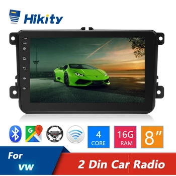 

Hikity 8" HD Autoradio 2din Android 8.1 GPS Navi Bluetooth Car Radios FM Receiver MP5 Player for VW GOLF POLO 5 6 PASSAT Caddy