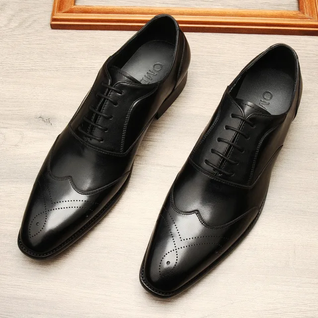 Фото мужские официальные туфли qyfcioufu из натуральной кожи оксфорды цена