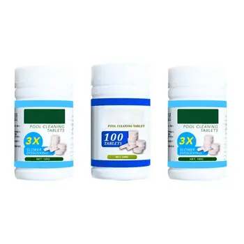 

1 Bottle Swimming Pool Cleaning Tablets Disinfection Pills Chlorine tablets Instant Effervescent Pipes Cleaning Water