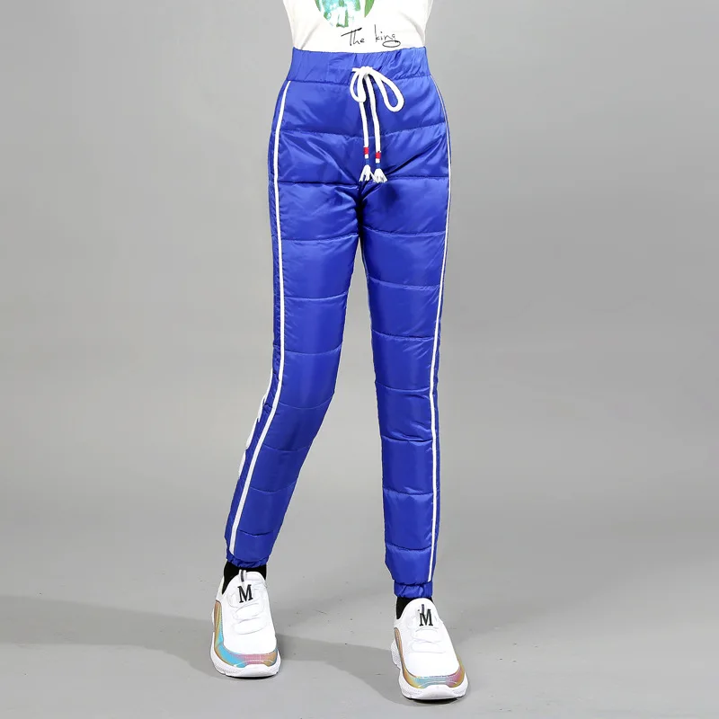 

4-16 Years Child Pants Kids Clothes Lacing Boys Girls Waterproof Trousers Filled With White Duck Down Winter Girl Pants