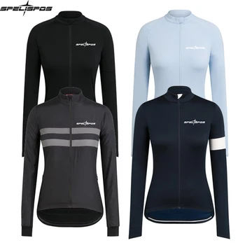 

Rcc Long Sleeve Cycling Jacket SPELISPOS Women Thermal Fleece Cycling Clothing Keep Warm Bike Jersey Racing Sport bicycle jacket