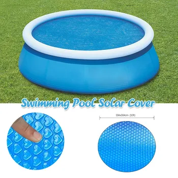 

New Waterproof 10ft Foot Above Ground Blue Protection Swimming Pools Outdoor Pool Accessories Round Pool Cover Protector L526