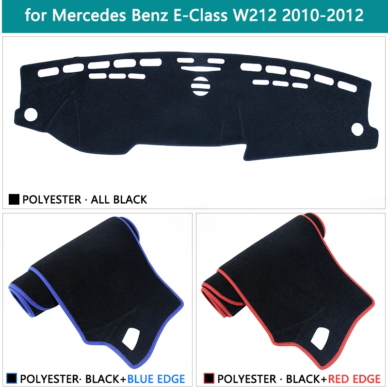 Auto Dashboard Cover Mat Voor Mercedes-Benz E-Class W212 2010 2011 2012 E-Klasse E200 E250 E300 E220d Vermijd Licht Pads Zonnescherm Anti-UV Cover Zon Cover Pad Accessoires,A/LHD