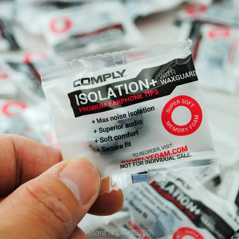 

1 pairs Comfortble Noise Isolating Memory Foam TX400 Ear Tips Ear Pads For In Ear Earphone Headphones Headset Earbud