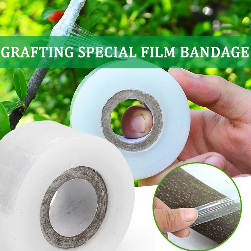 

Garden Tools Fruit Tree Secateurs Engraft Branch Gardening bind belt PVC tie Environmentally Biodegradab Grafting Tape Drtools