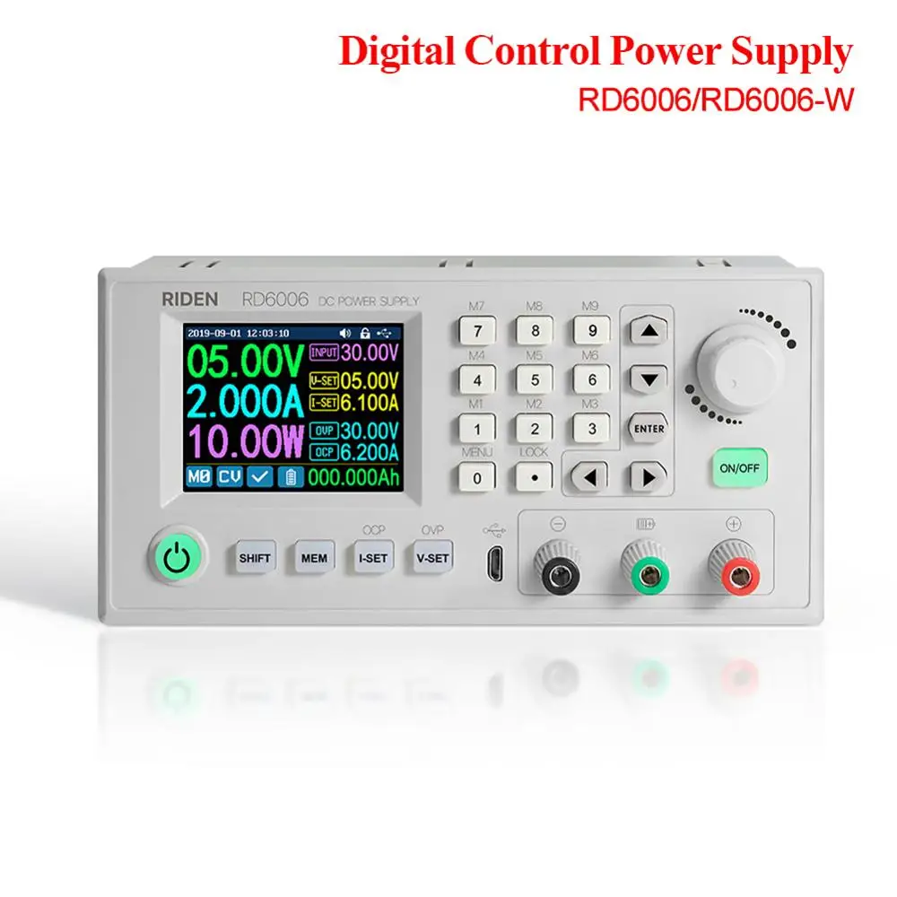 

RD RD6006 RD6006W USB WiFi DC-DC Voltage Converter Voltmeter 60V 5A Current Stroom Step-Down Power Supply Module Buck Voltage