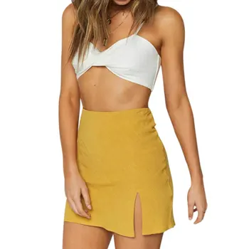 

Sexy high waist long skirt women's summer skirt zipper bag tight skirt