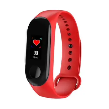 

M3 Smart Bracelet Color Screen IP68 Waterproof Heart Rate Blood Pressure Monitor Tracker Replaceable Watch For Android IOS