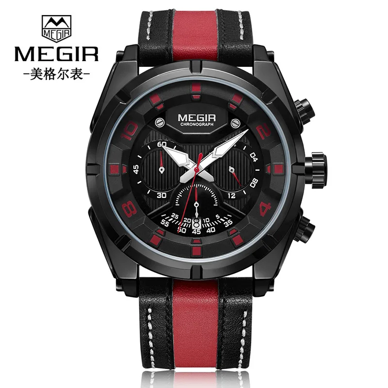 

[New Products Natural Detox Gainer Casual Sports Multi-functional Timing Waterproof Quartz MEN'S Watch] Model: 2076G
